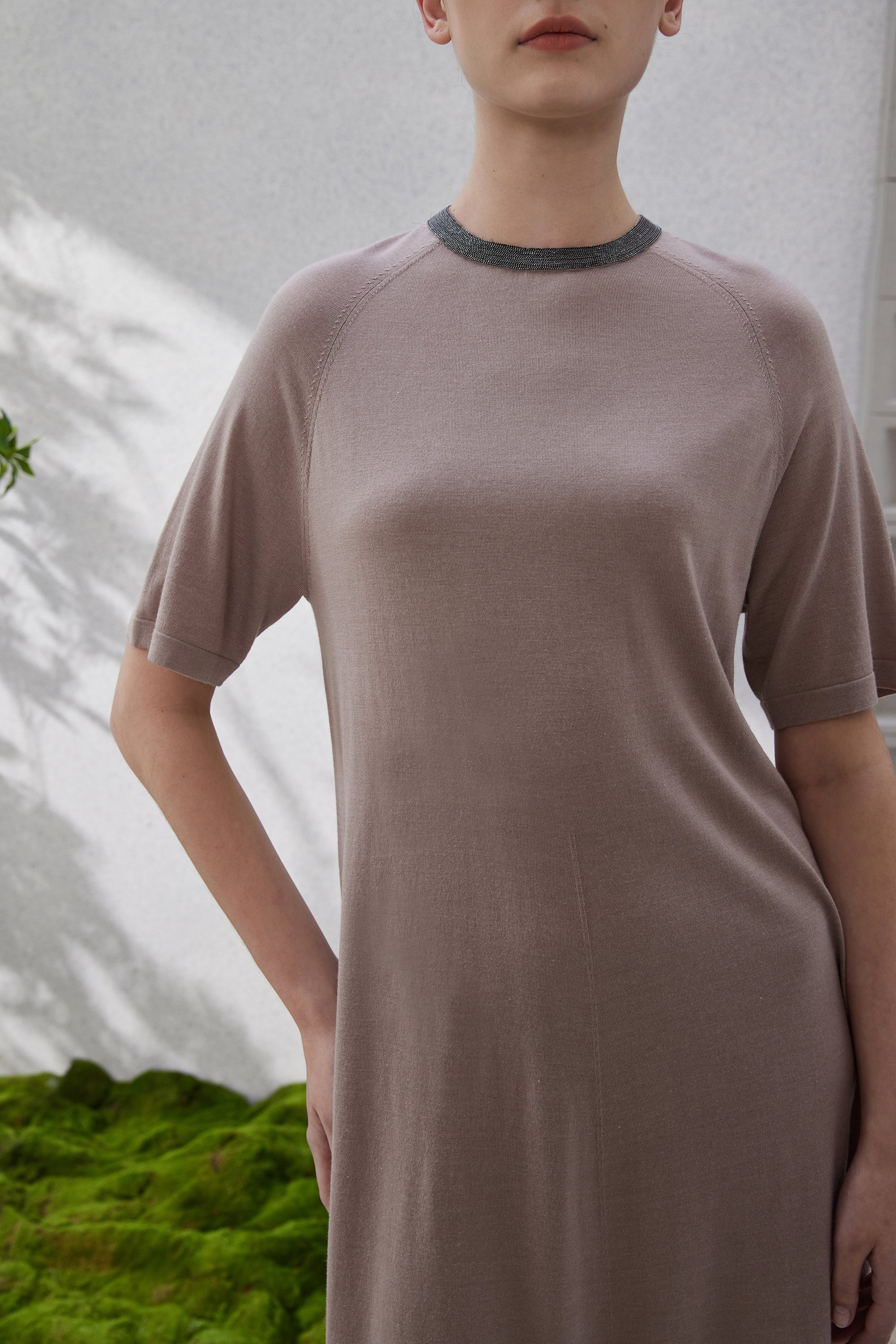 Yün & İpek Örgü Midi Elbise