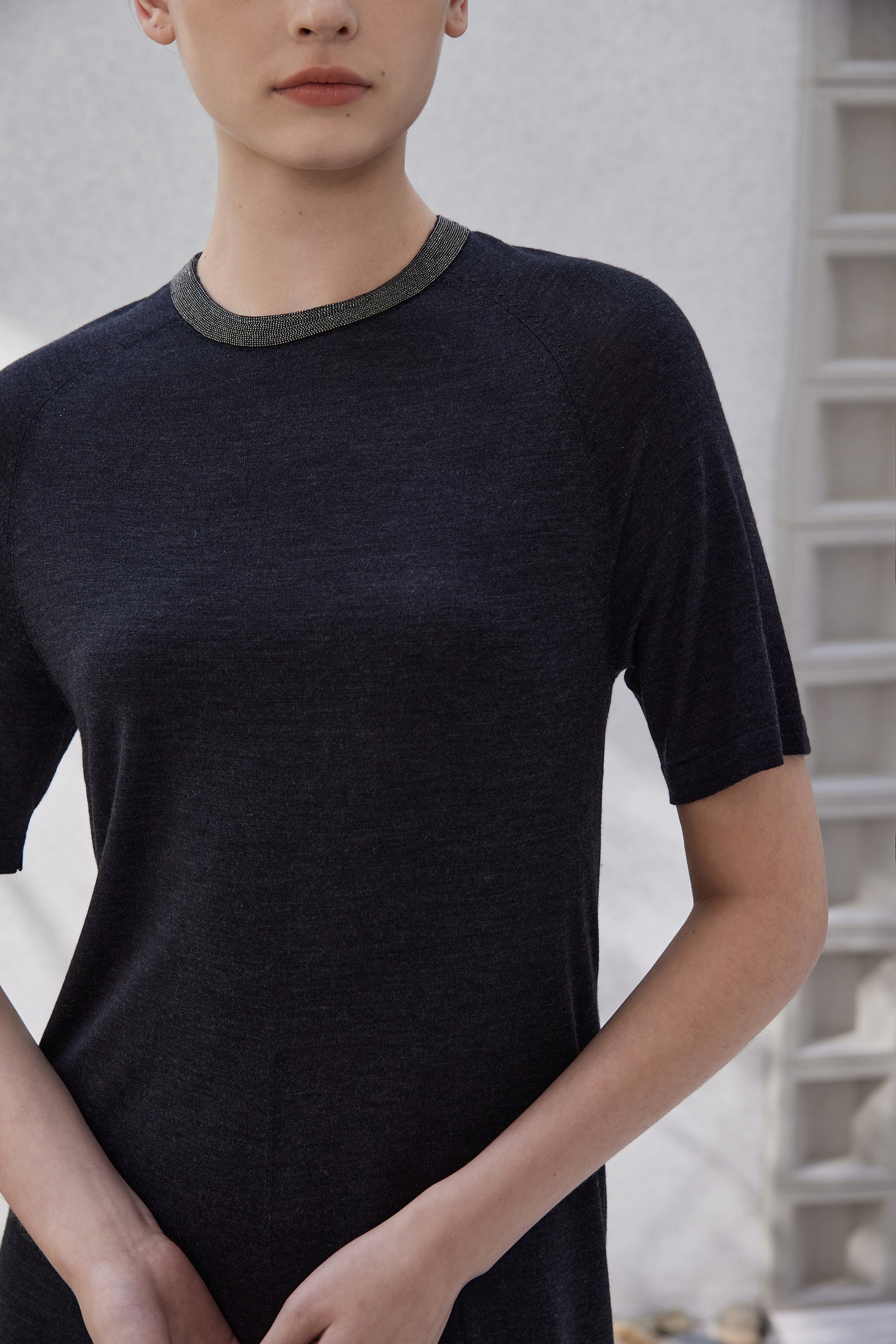 Yün & İpek Örgü Midi Elbise