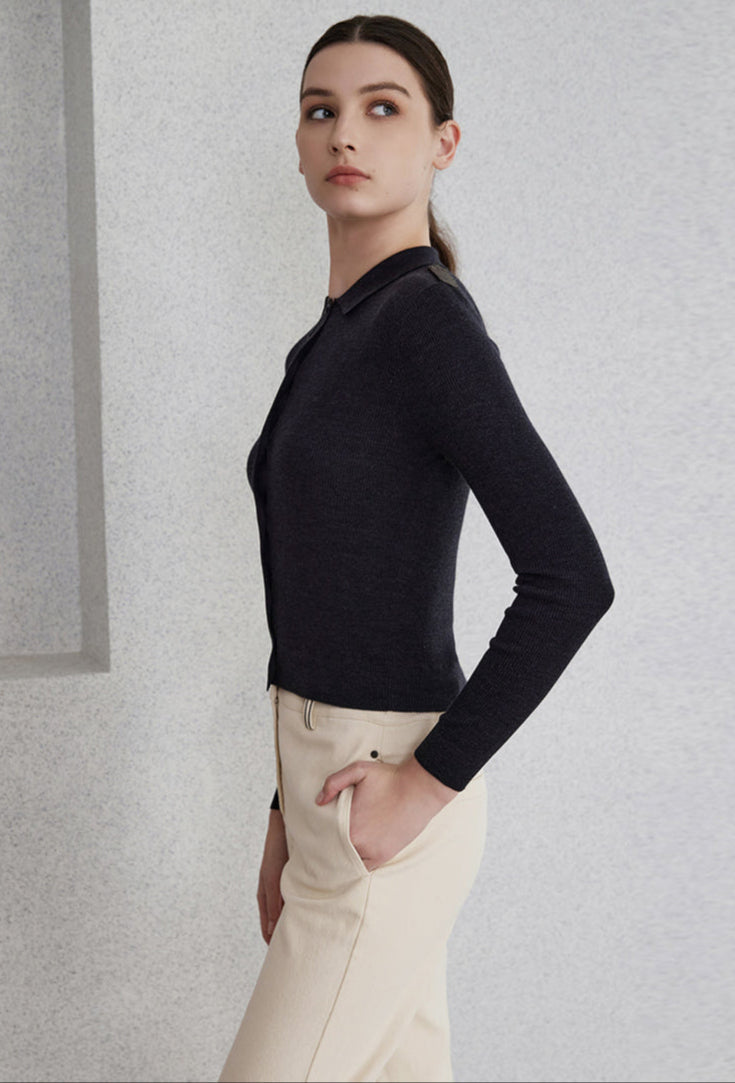 İpek & Yün İnce Örme Hırka