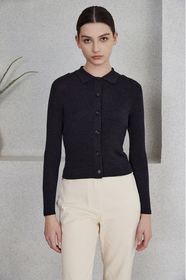 İpek & Yün İnce Örme Hırka