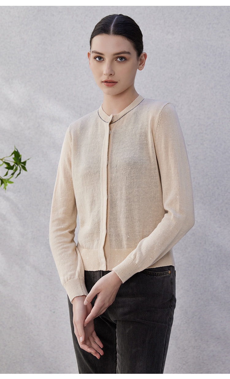 Keten Fit Kesim Hırka