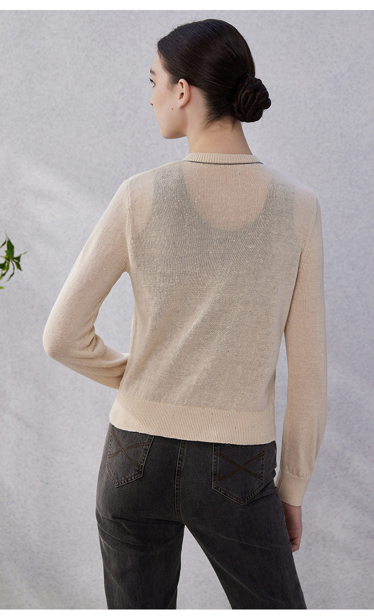 Keten Fit Kesim Hırka