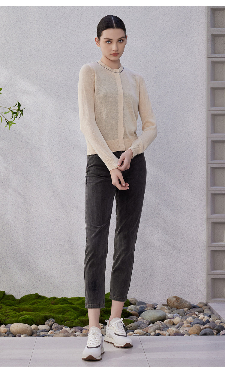 Keten Fit Kesim Hırka