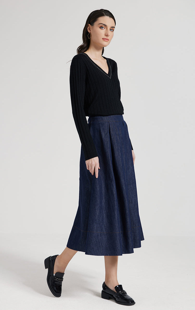 Merino & İpek V Yaka Kazak