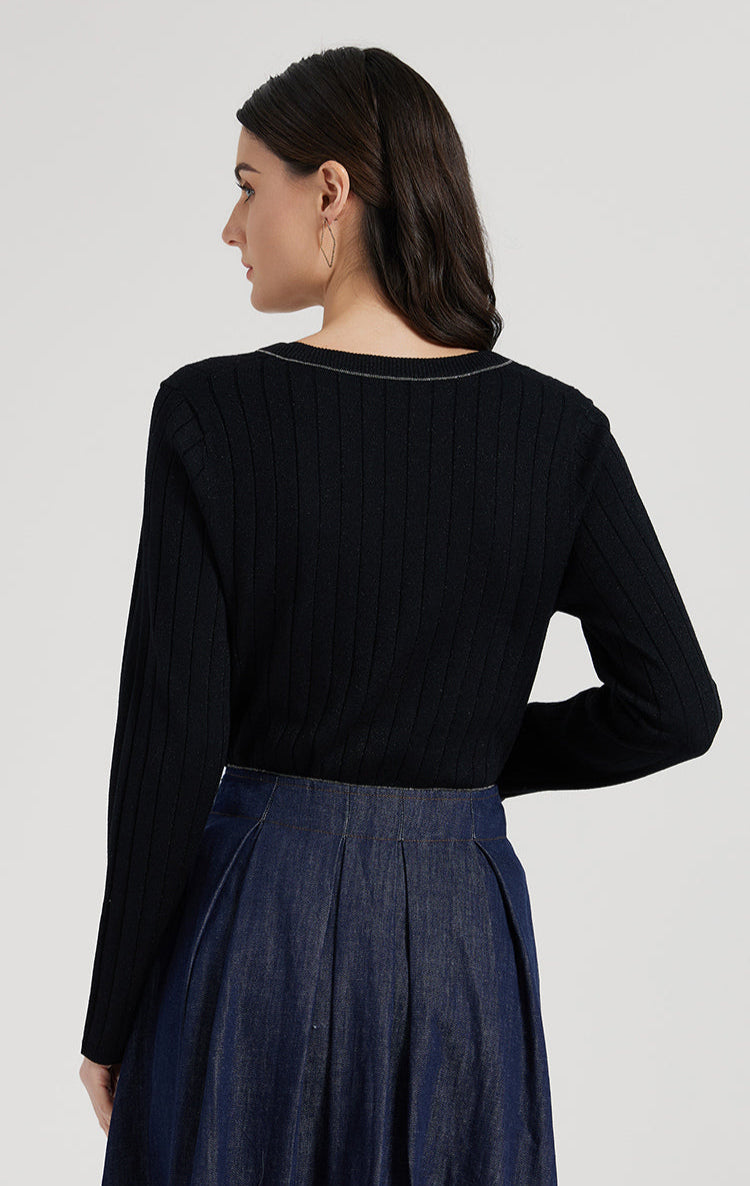 Merino & İpek V Yaka Kazak