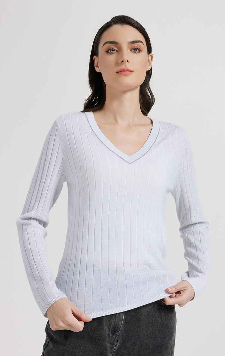 Merino & İpek V Yaka Kazak