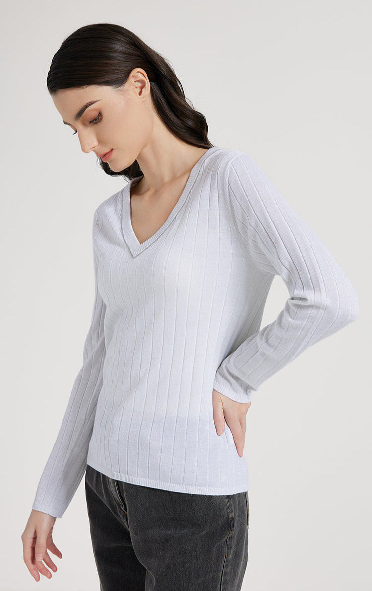 Merino & İpek V Yaka Kazak