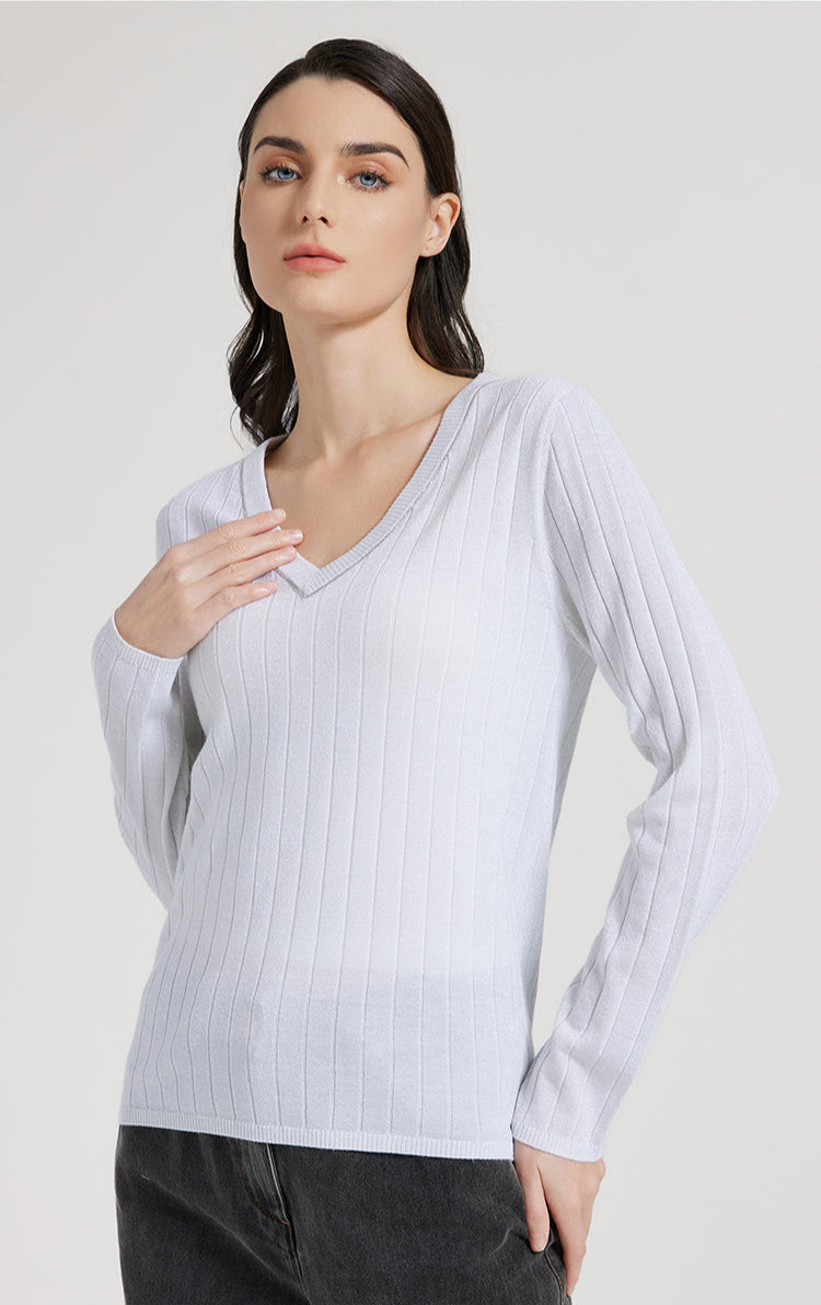 Merino & İpek V Yaka Kazak