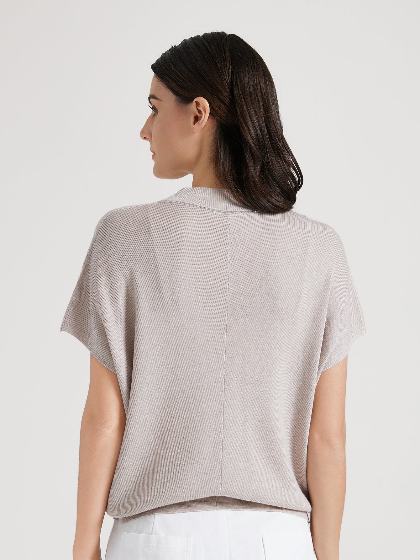 Merino Yünü V Yaka Kazak