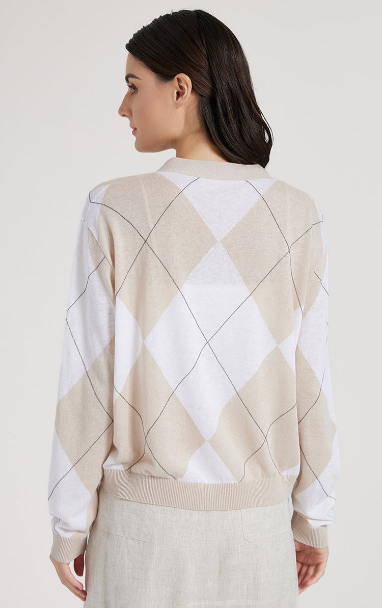 İpek & Keten İşlemeli Hırka