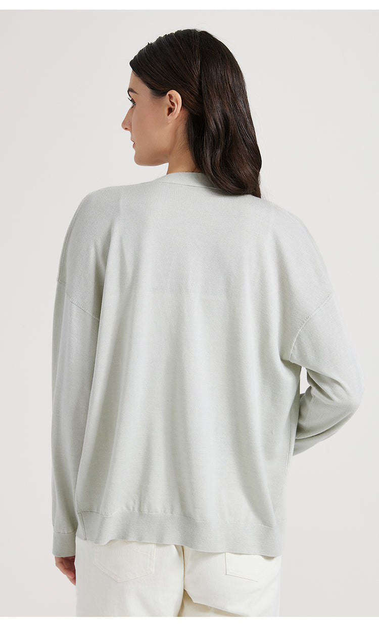 İpek & Yün V Yaka Hırka