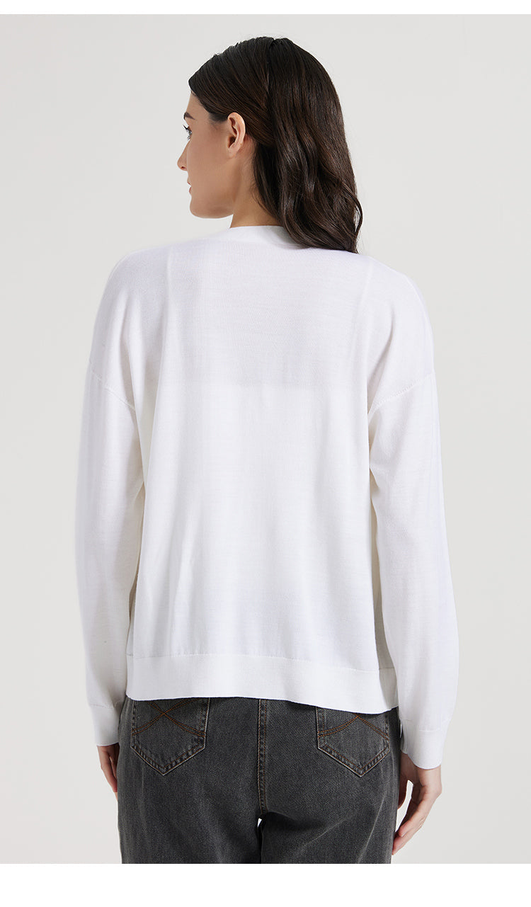 İpek & Yün V Yaka Hırka