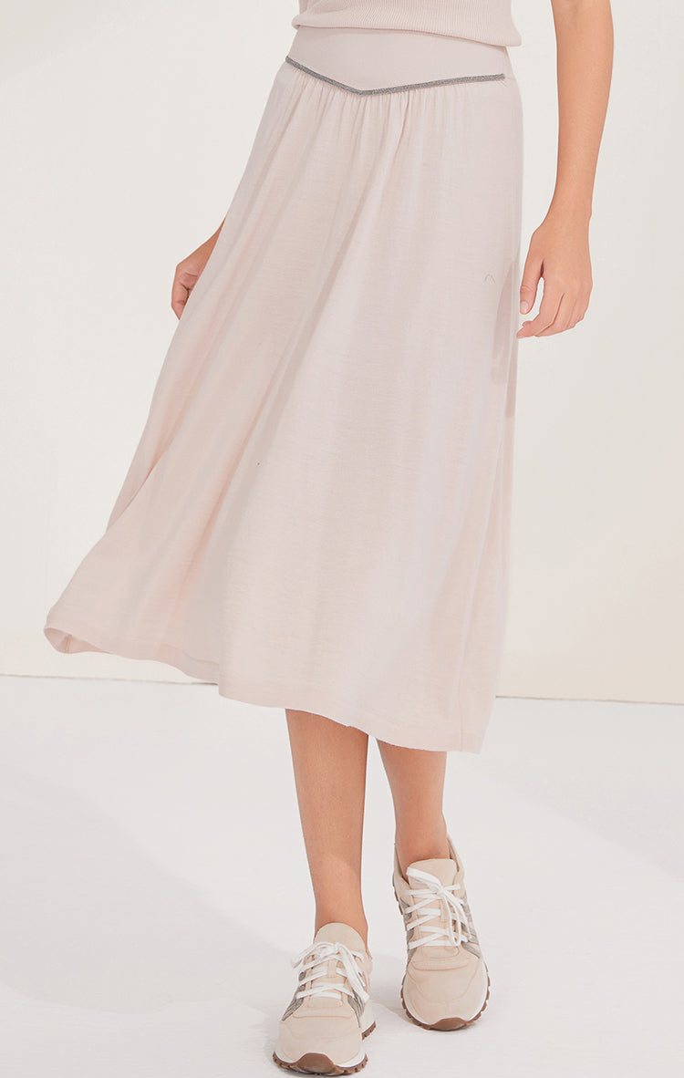 Merino Yünü İnce Dokulu Bel Etek