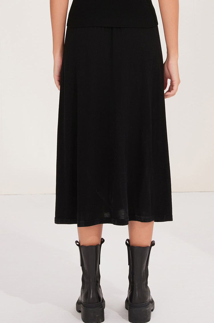 Merino Yünü İnce Dokulu Bel Etek