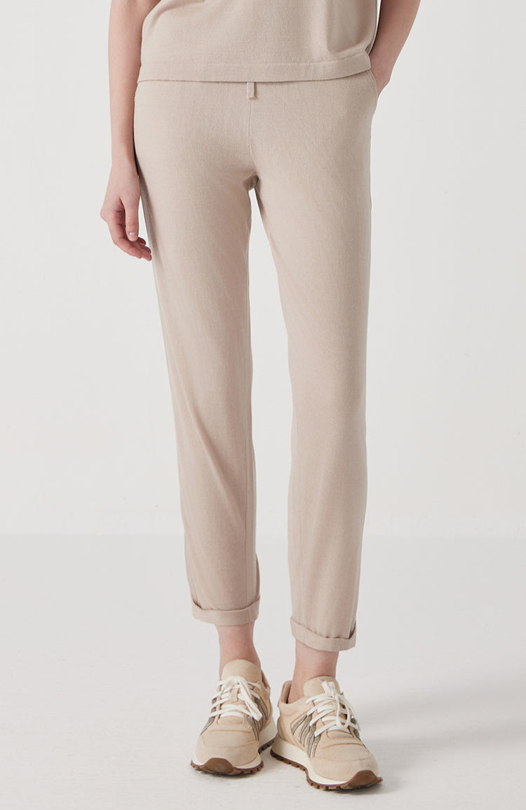 Yün & İpek Düz Paça Pantolon