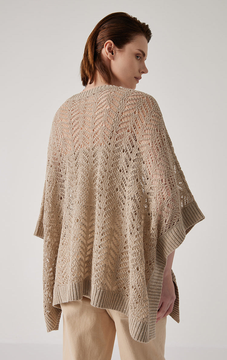 Keten Payetli Düz Örme Kazak