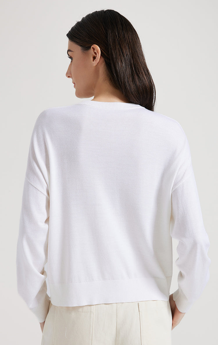 Merino Yünü İnce Dokulu Düğmeli Hırka