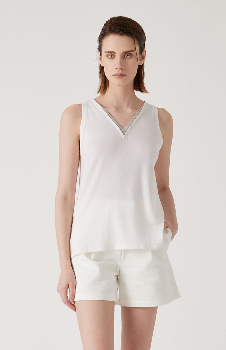 Yün & İpek Katmanlı Örgü Yelek