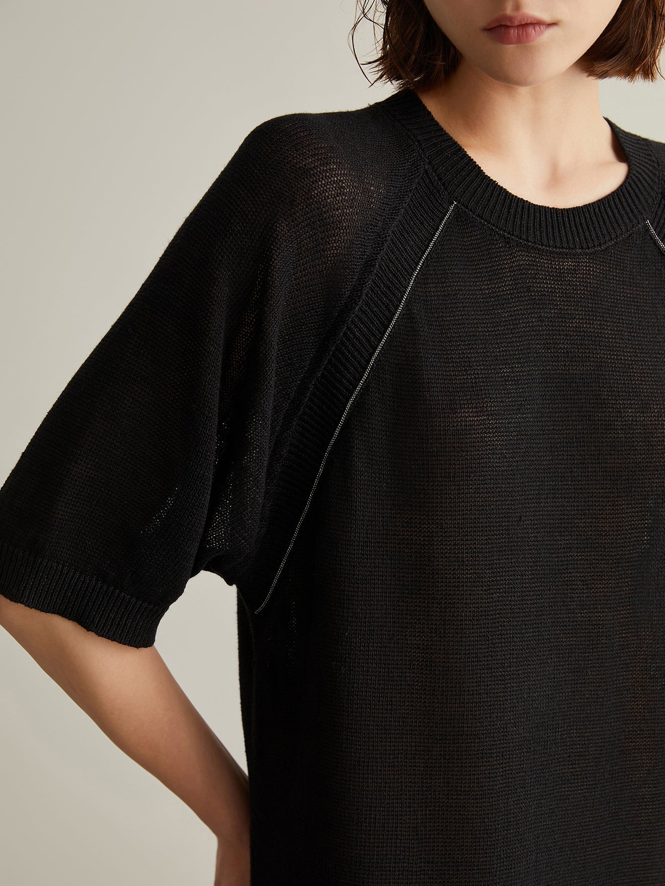 Keten Örgü Uzun Elbise