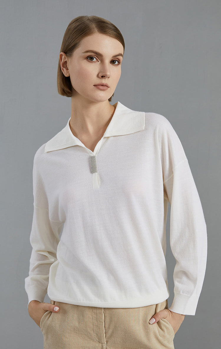 Merino Yünü Örme Bluz