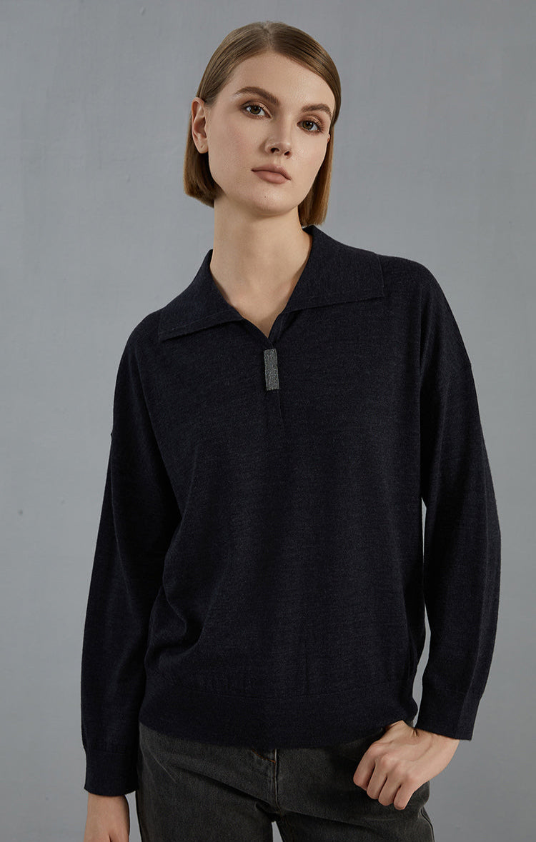 Merino Yünü Örme Bluz