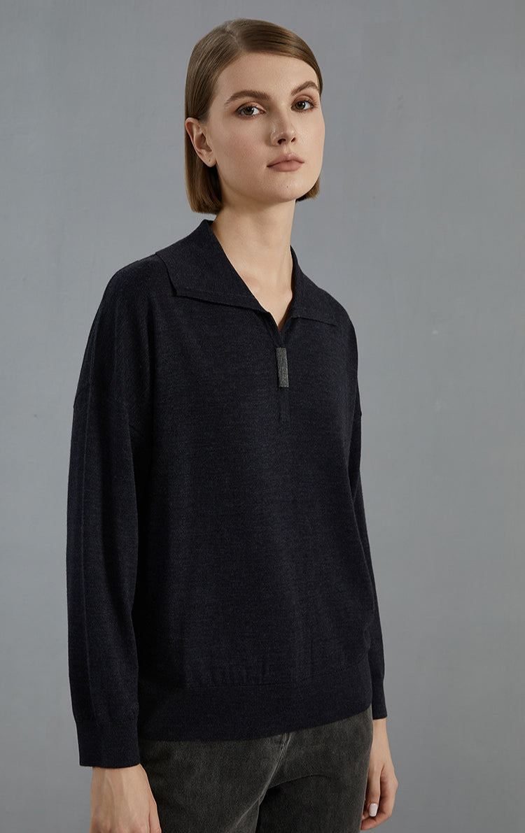 Merino Yünü Örme Bluz