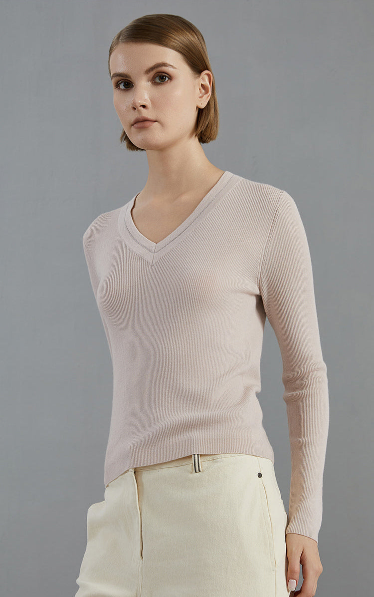 Merino Yünü Bisiklet Yaka Kazak