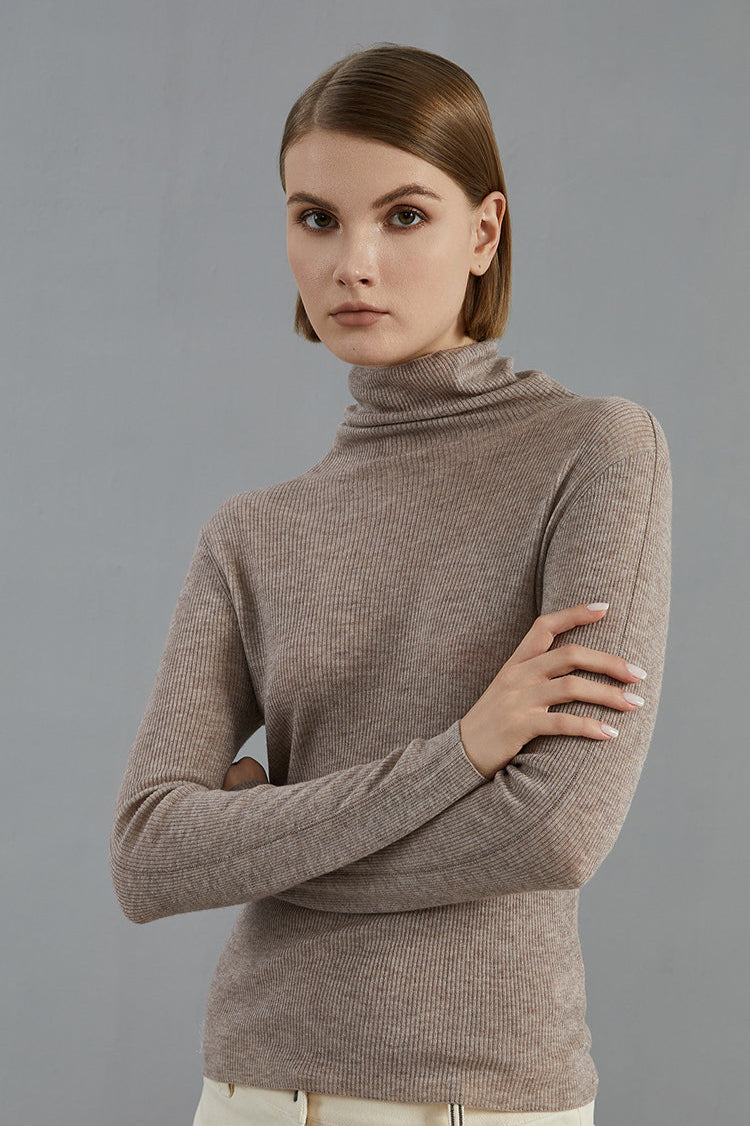 Merino Yünü Boğazlı Bluz