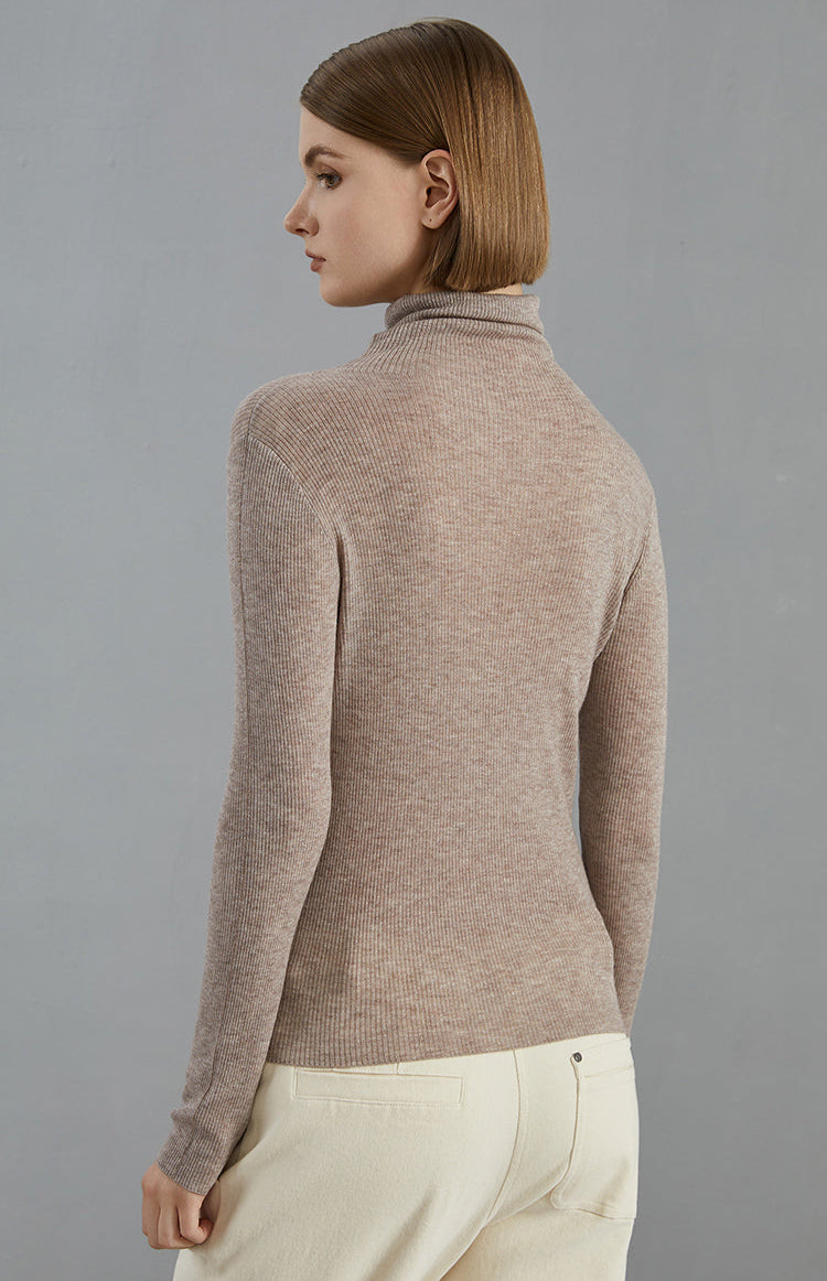 Merino Yünü Boğazlı Bluz