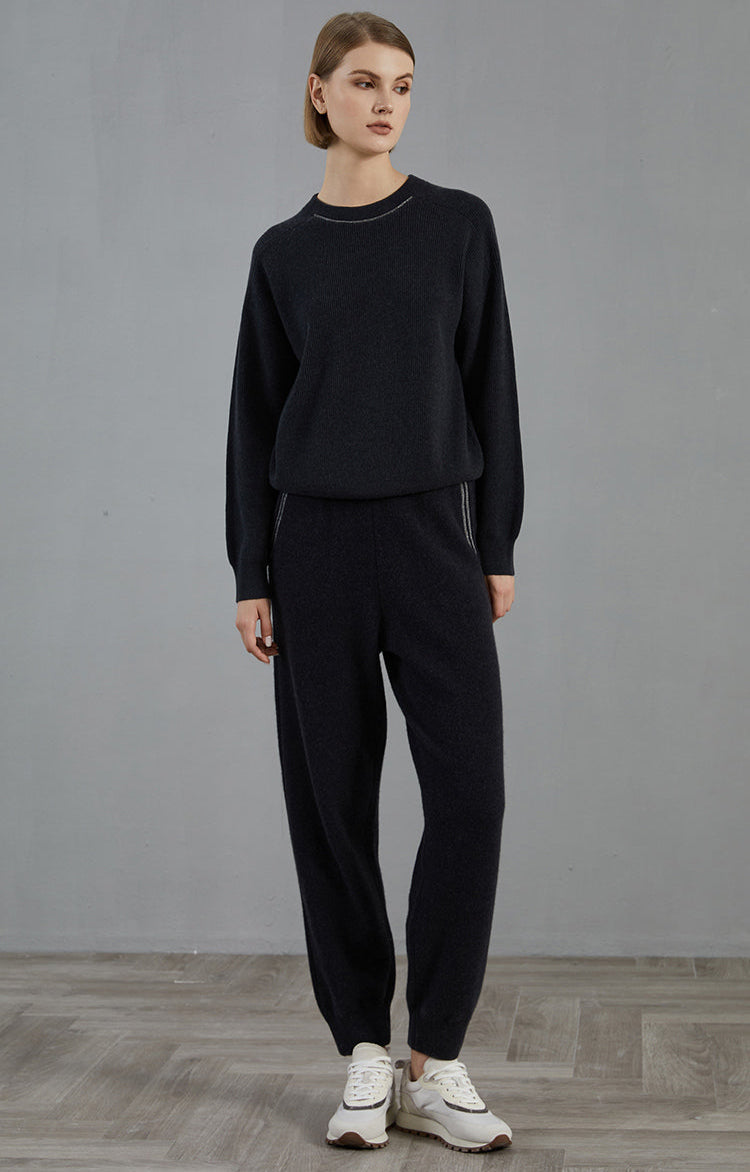 Yün Ribanalı Bisiklet Yaka Kazak