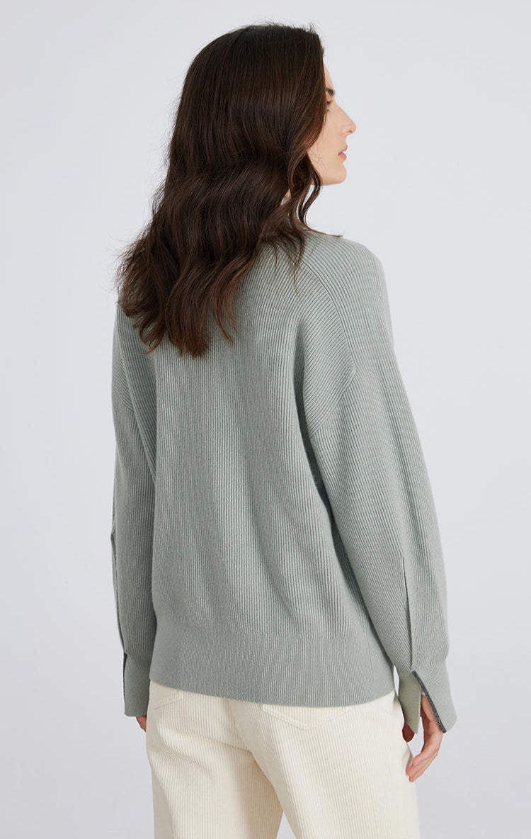 Merino Yünü Rahat Örgü Hırka