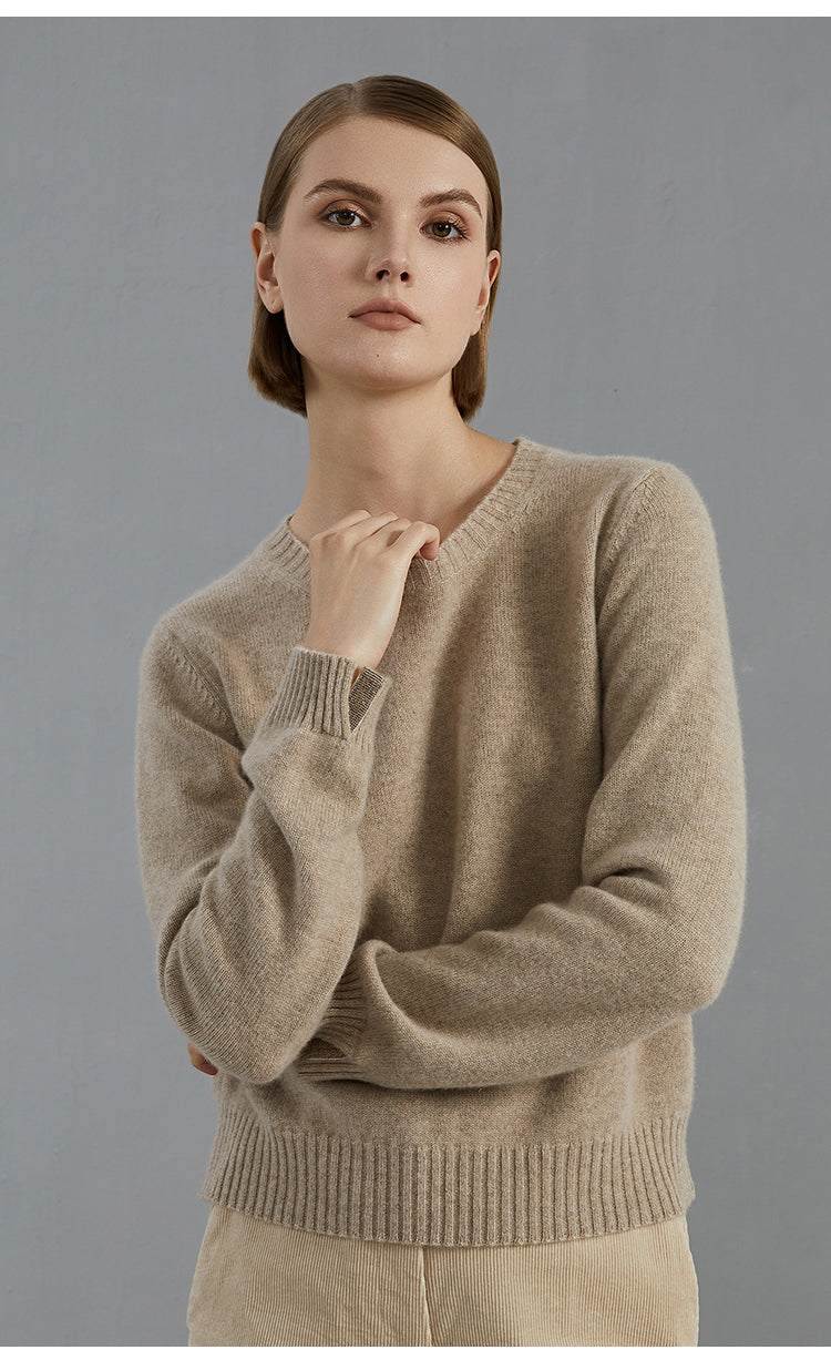 Saf Kaşmir İnce Dokulu Kazak