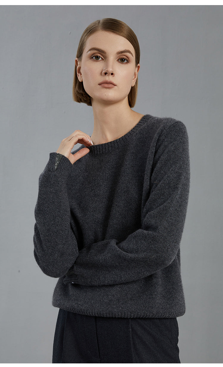 Saf Kaşmir İnce Dokulu Kazak