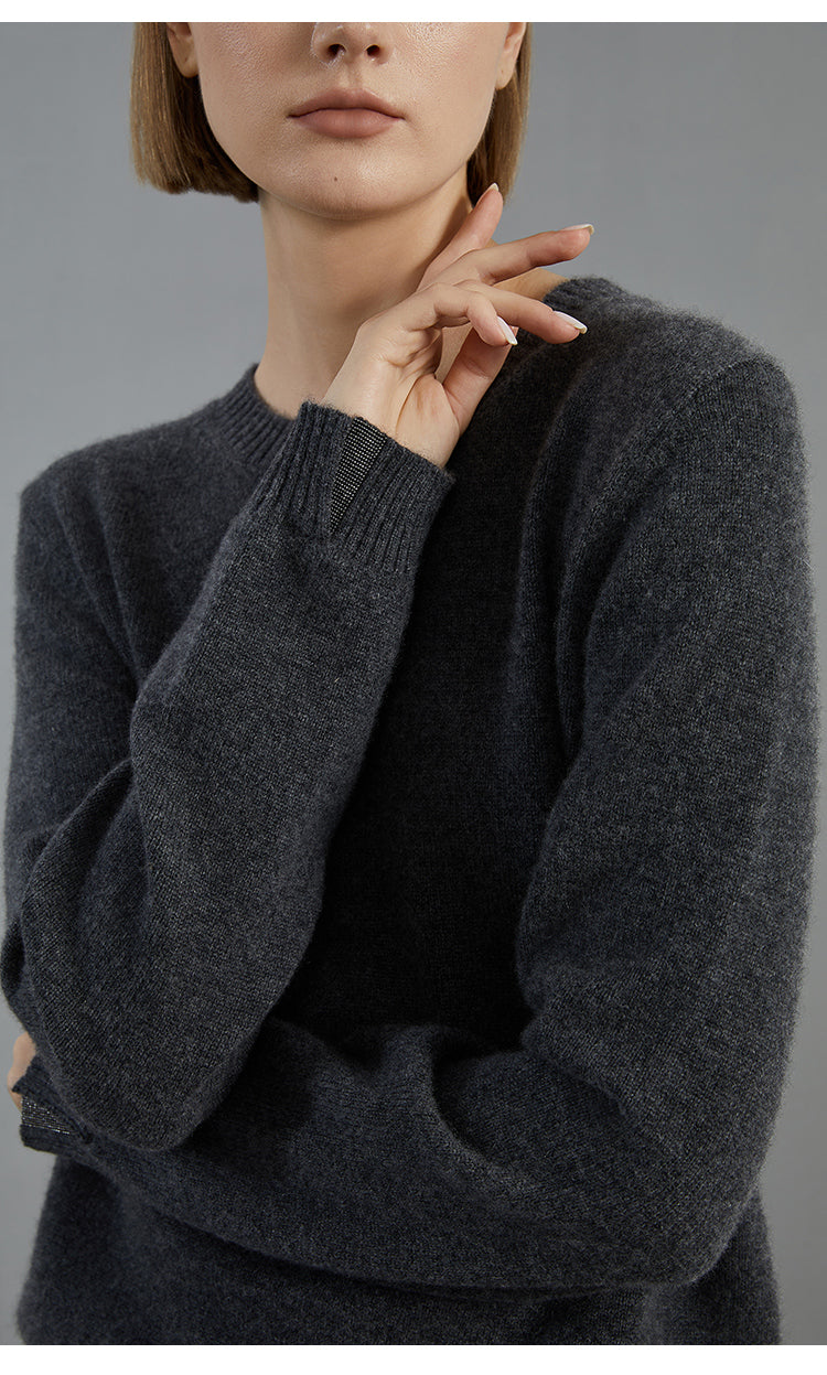 Saf Kaşmir İnce Dokulu Kazak