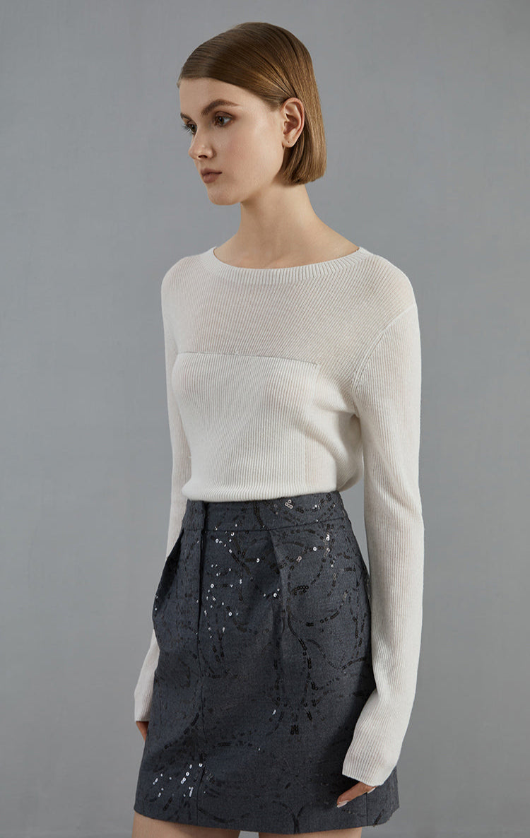 Merino Yünü Vira Yaka Kazak