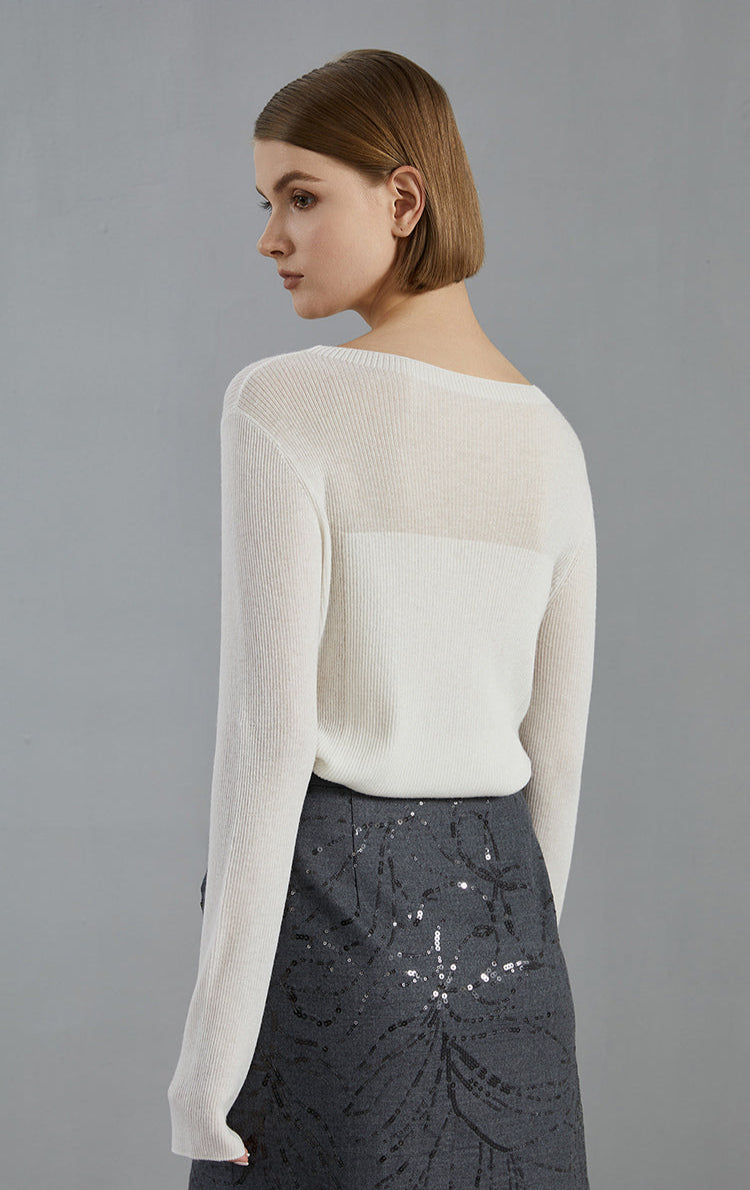 Merino Yünü Vira Yaka Kazak