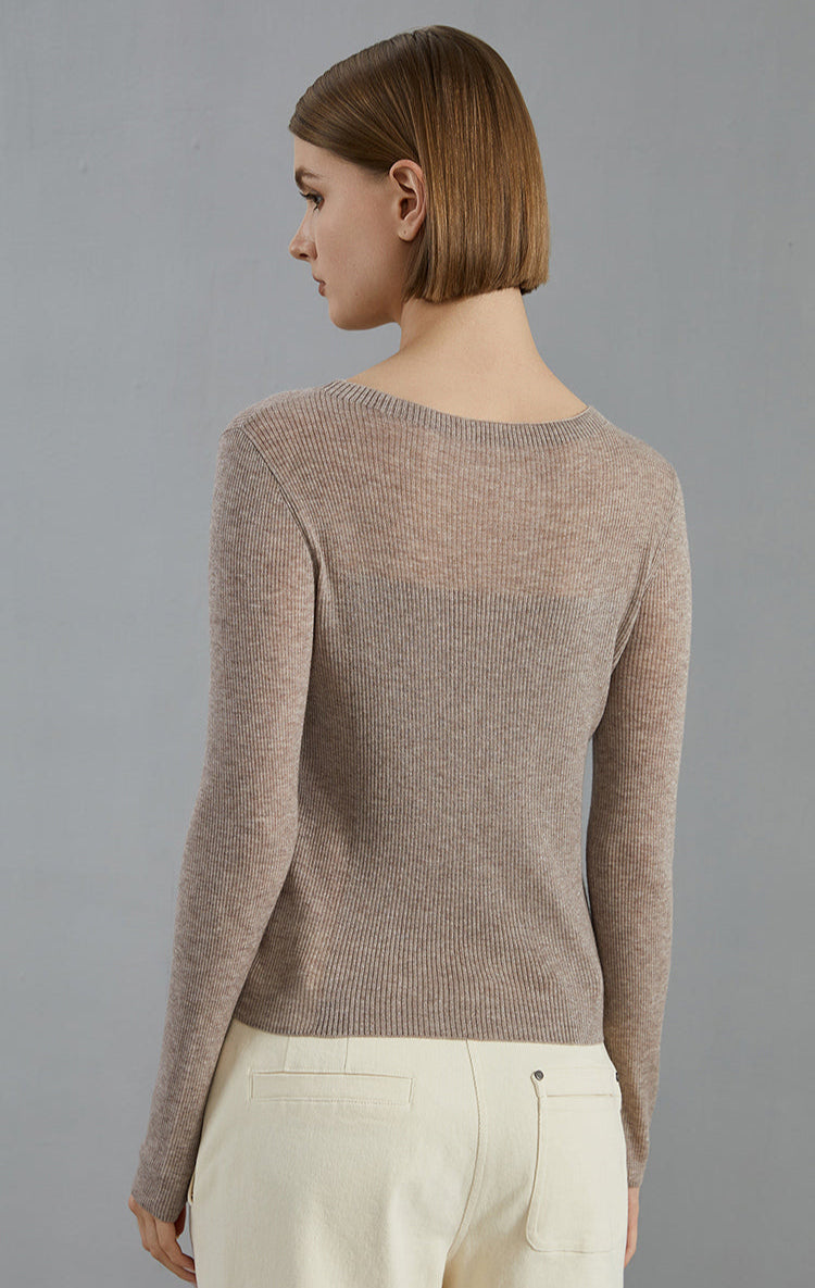 Merino Yünü Vira Yaka Kazak