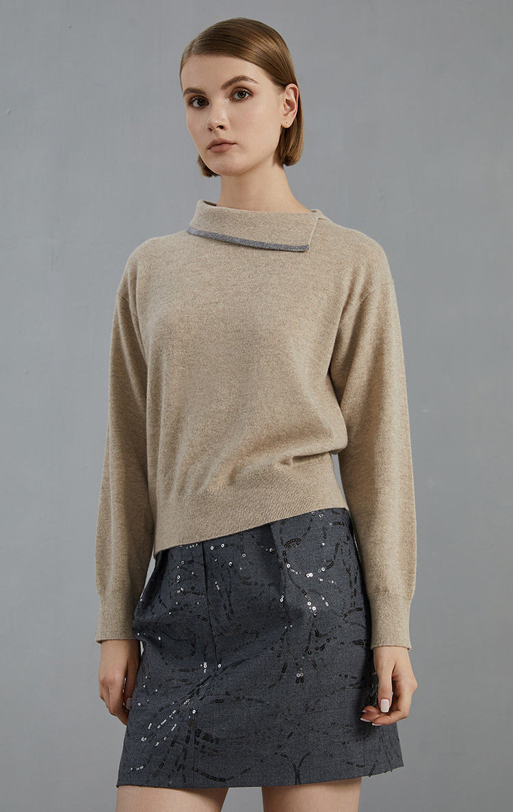 Saf Kaşmir İnce Dokulu Kazak