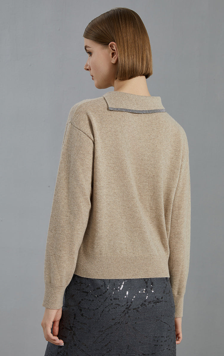 Saf Kaşmir İnce Dokulu Kazak