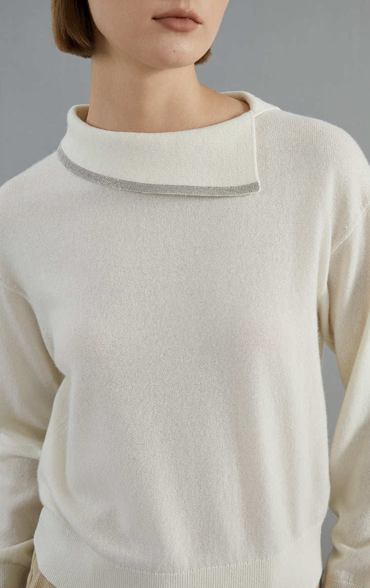 Saf Kaşmir İnce Dokulu Kazak