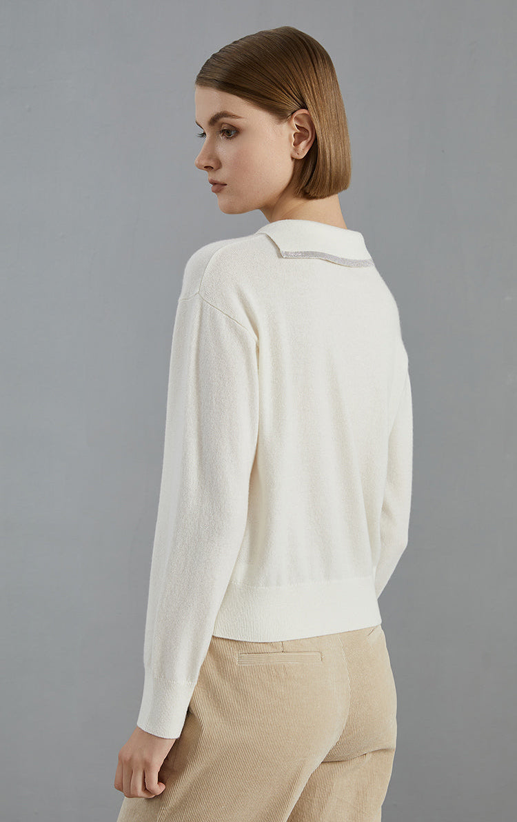 Saf Kaşmir İnce Dokulu Kazak