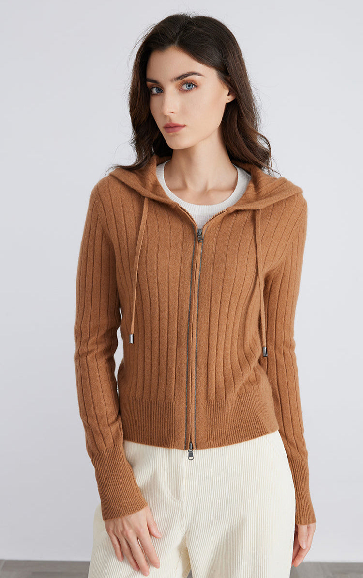 Saf Kaşmir İnce Dokulu Hırka