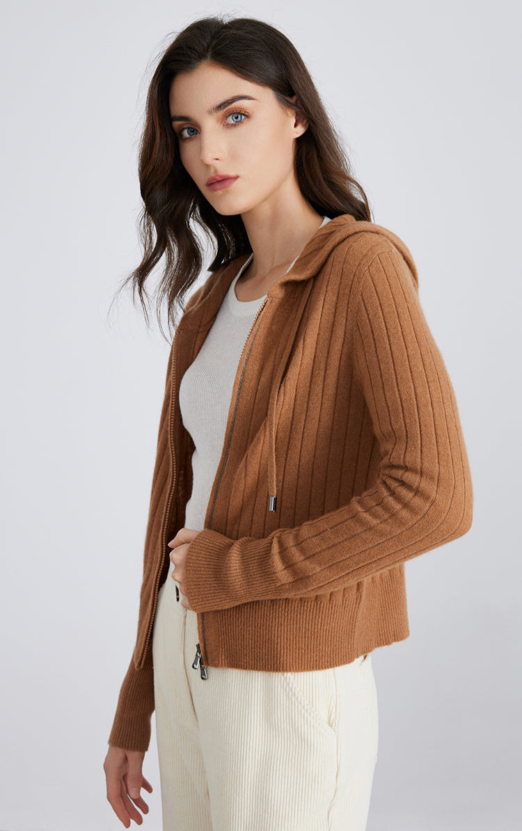 Saf Kaşmir İnce Dokulu Hırka