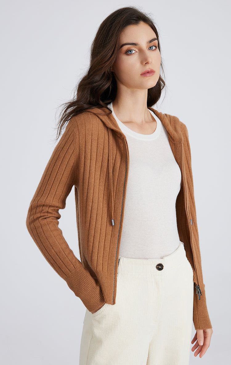 Saf Kaşmir İnce Dokulu Hırka