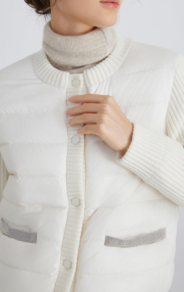 Yün & Kaz Tüyü Dolgulu Yelek