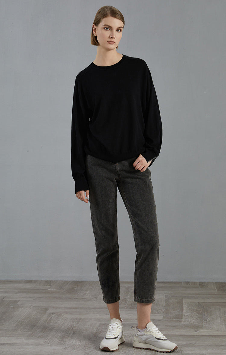 Merino Yünü İnce Örgü Kazak