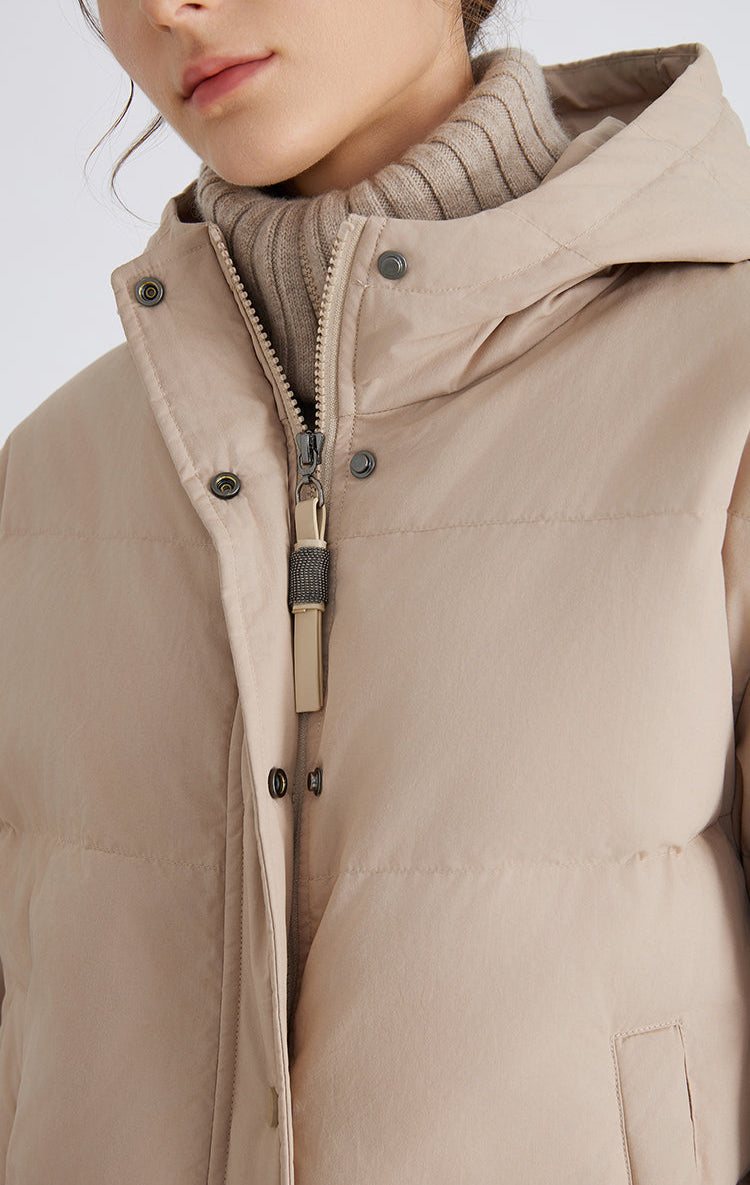 Kaşmir & Kaz Tüyü Dolgulu Şişme Ceket