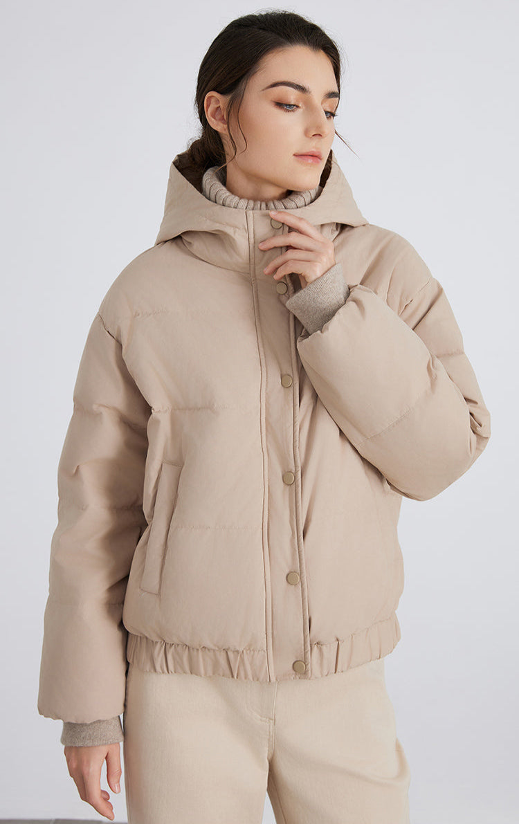 Kaşmir & Kaz Tüyü Dolgulu Şişme Ceket