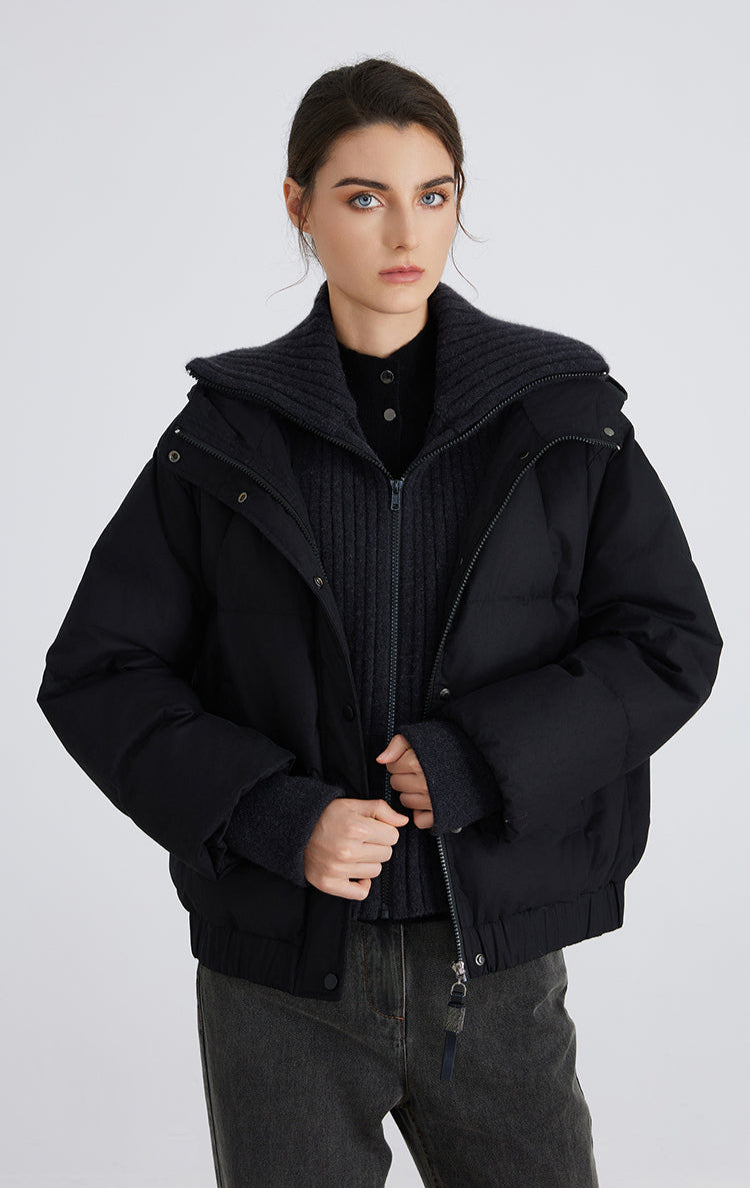 Kaşmir & Kaz Tüyü Dolgulu Şişme Ceket