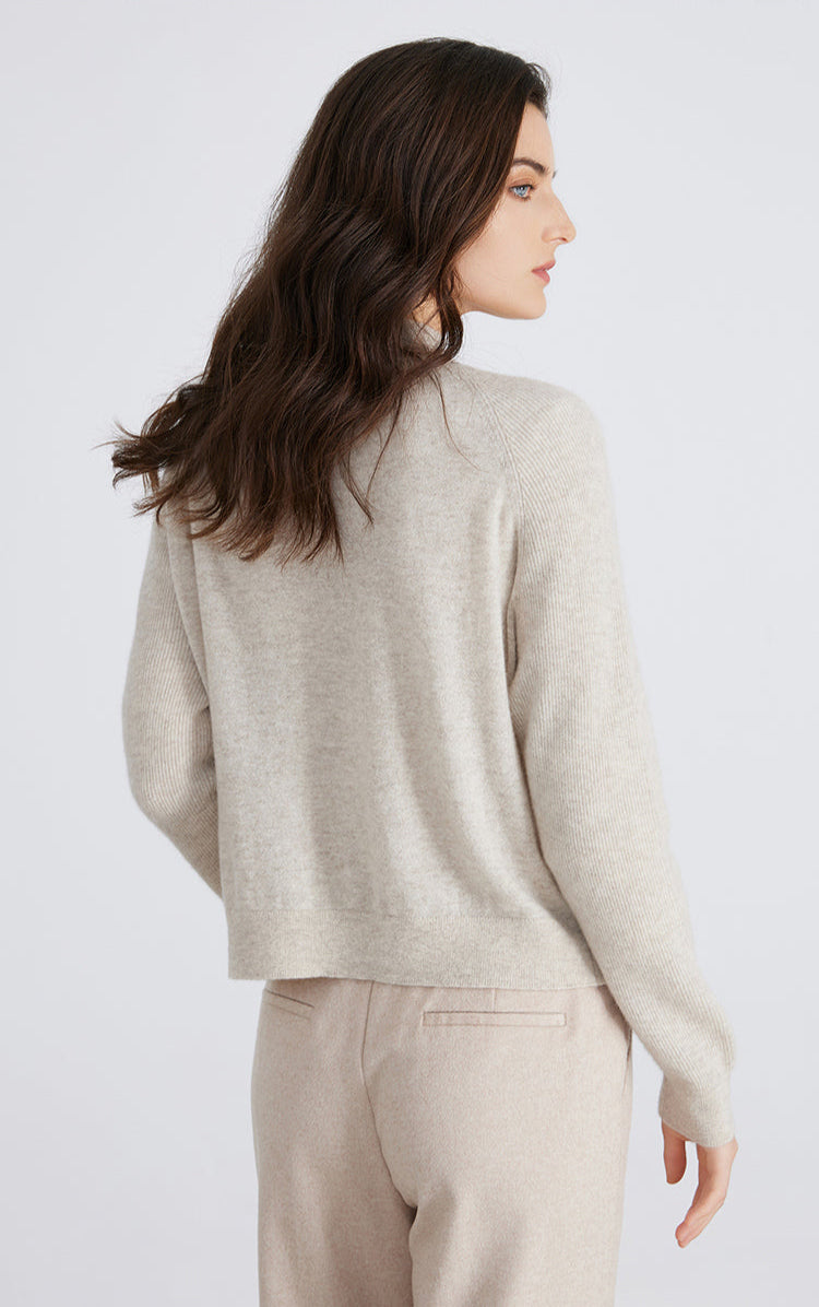 Saf Kaşmir İnce Dokulu Hırka